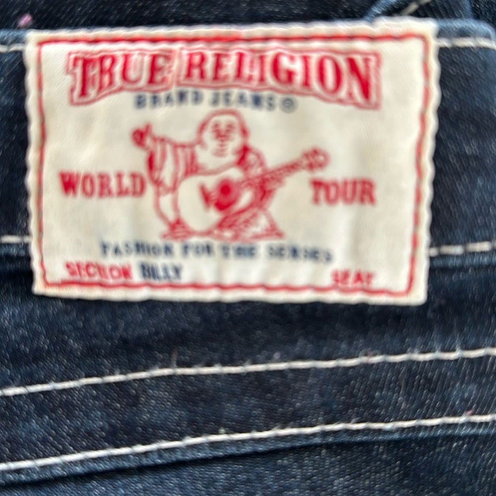True Religion Mid Rise Boot Cut Dress Jeans